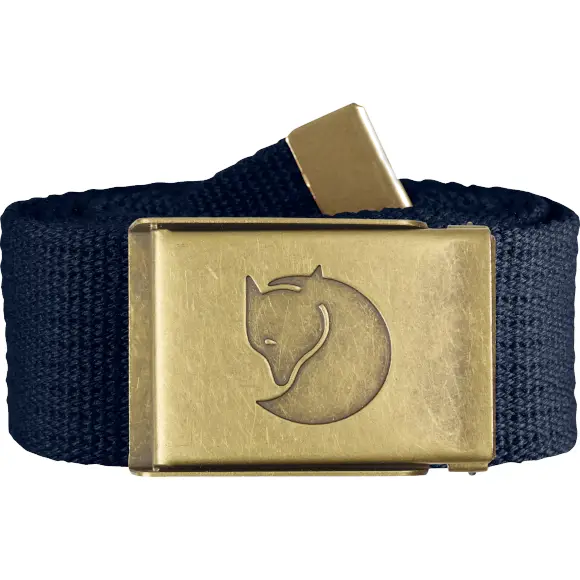 Pasek do spodni Fjallraven Canvas Brass Belt Dark Navy Zniżka