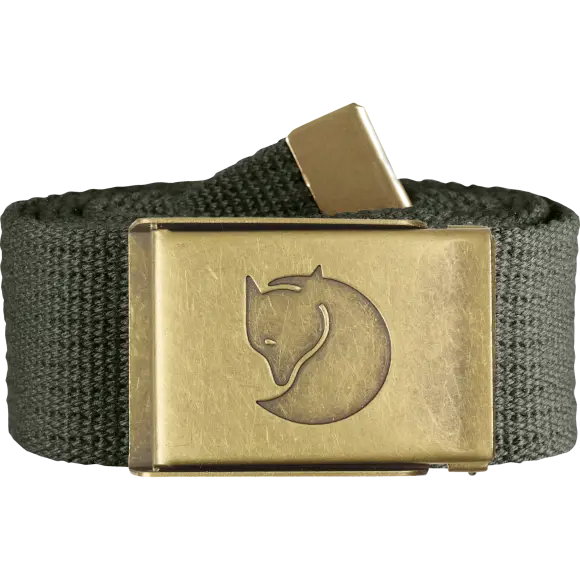 Pasek do spodni Fjallraven Canvas Brass Belt Mountain Grey Szybka wysyłka