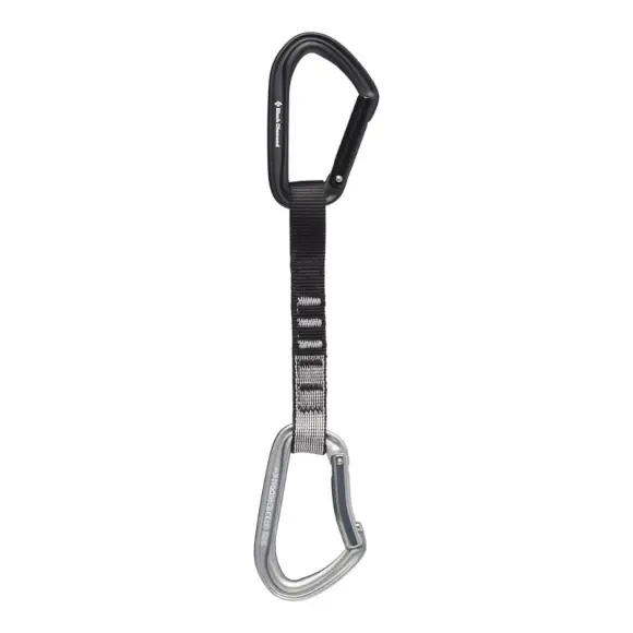 Darmowy zwrot Ekspres wspinaczkowy Black Diamond HotForge Quickdraw 16 cm Light Gray