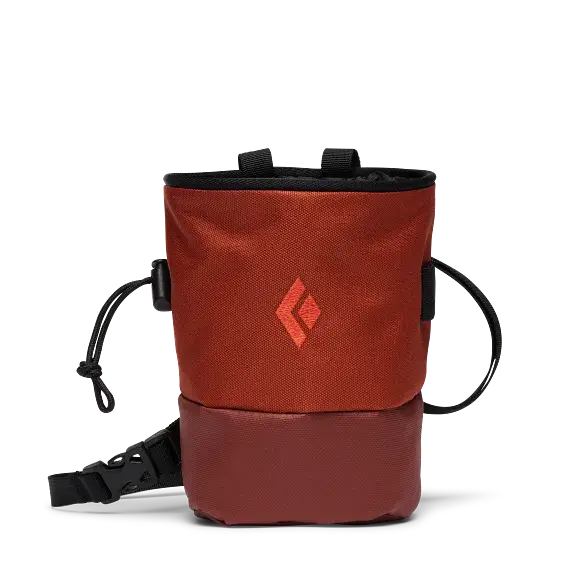 Woreczek na magnezję Black Diamond Mojo Zip Chalk Bag Burnt Sienna Łatwy zwrot