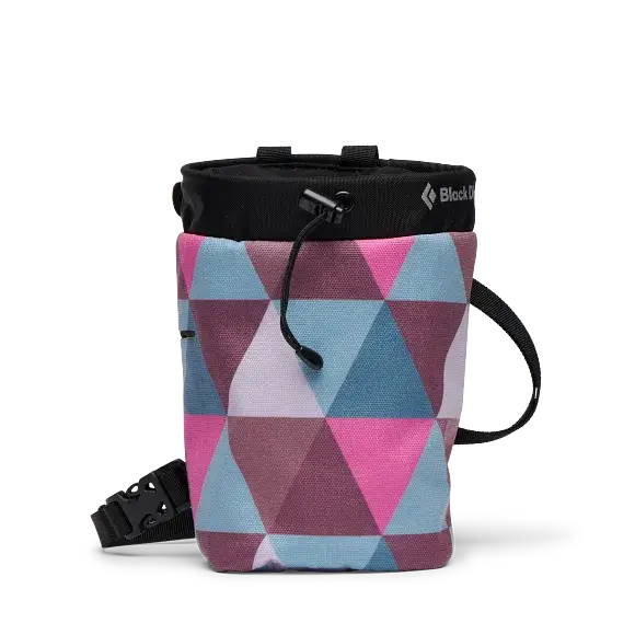 Woreczek na magnezję Black Diamond Gym Chalk Bag Pink Quilt Łatwy zwrot