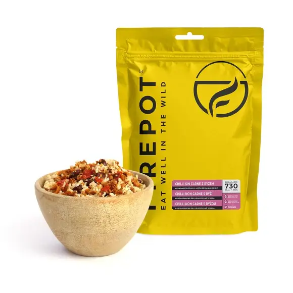 Danie liofilizowane Chilli non Carne z ryżem, 200g FIREPOT Popularny