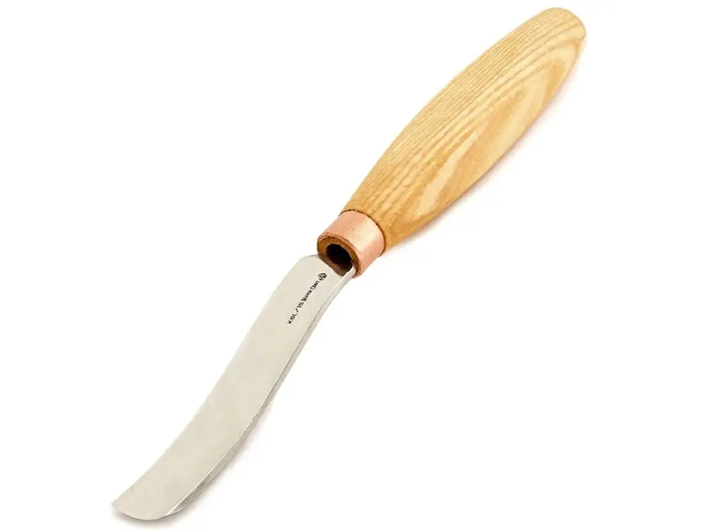 Dłuto wygięte długie kompaktowe - BeaverCraft K6L/15 - Compact long bent gouge. Sweep №6 Nowy