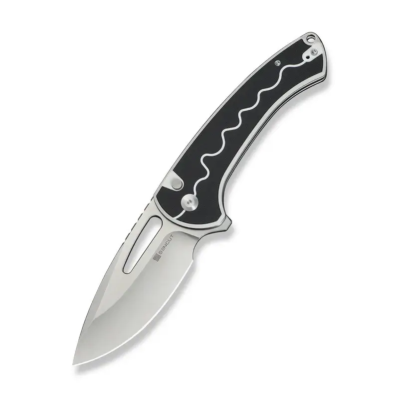 Taniej Nóż składany Sencut Squiggy White/Black G10, Satin 9Cr18MoV (S24082A-1)