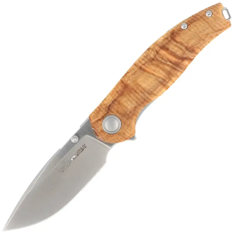 Nóż składany Viper Vale Flammed Poplar Wood, Satin MagnaCut by Jesper Voxnaes (V6004PI) Wysoka jakość