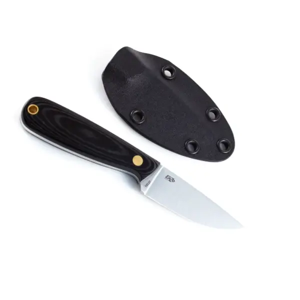 Hit sprzedaży Nóż Brisa Necker 70 F - Czarna Micarta - Pochwa Kydex