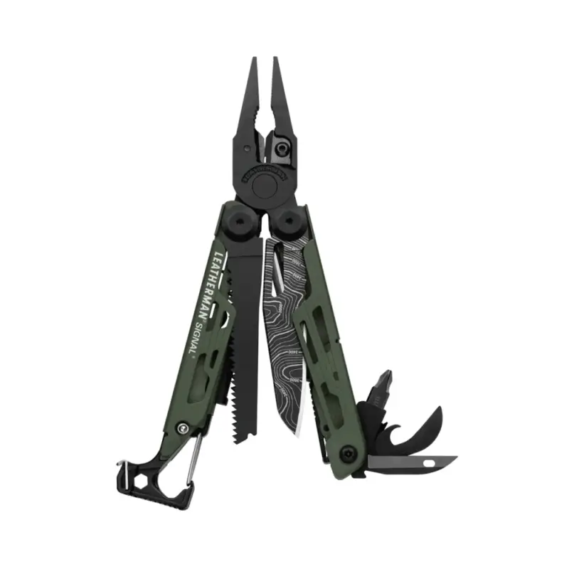 Nowość Multitool Leatherman Signal Green Topo (832692) - 19 narzędzi