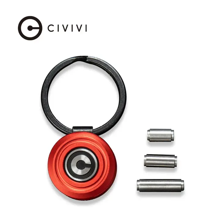 Brelok do kluczy Civivi Pocket Key Coin Organizer Red Aluminium by Ostap Hel (C23056-1) Ostatnie sztuki