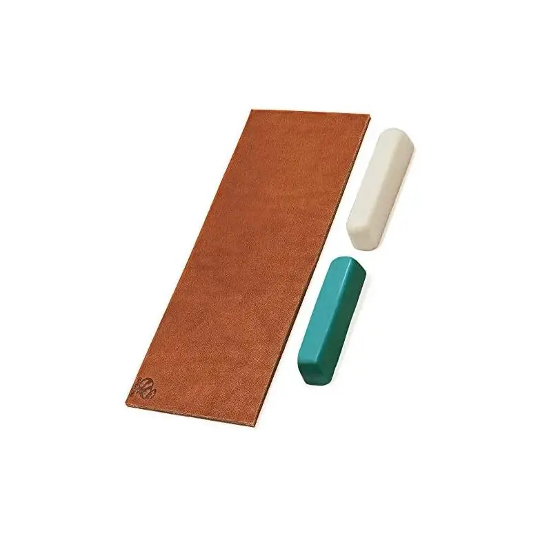 Pas skórzany do polerowania - Strop z pastą polerską zieloną i białą (25g) LS2P11 Do wyczerpania zapasów