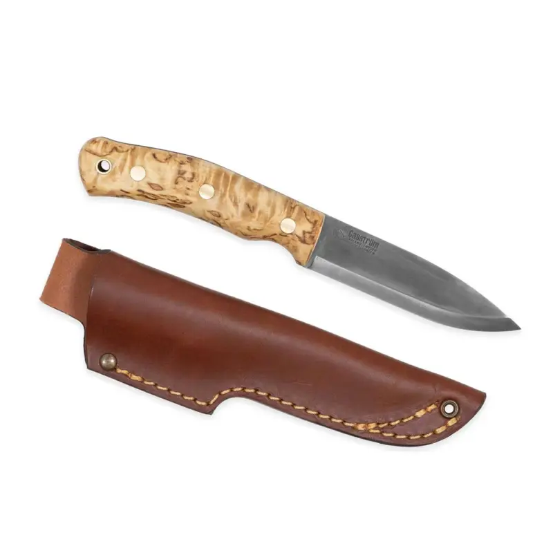 Casström - Nóż No.10 SFK Sleipner Leather - Curly Birch Bestseller