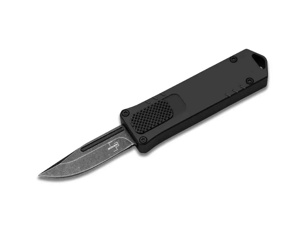 Böker Plus - Nóż USB OTF Black 2.0 Łatwy zwrot