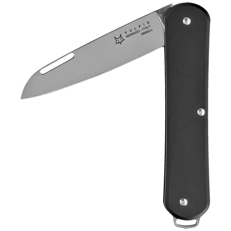 Scyzoryk Fox Vulpis Black Aluminium, Polished N690 (FX-VP130 BK) Tani