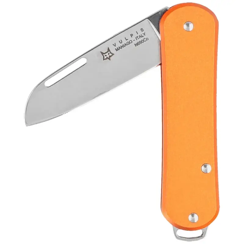 Wyjątkowa oferta Scyzoryk Fox Vulpis Orange Aluminium, Polished N690 (FX-VP108 OR)