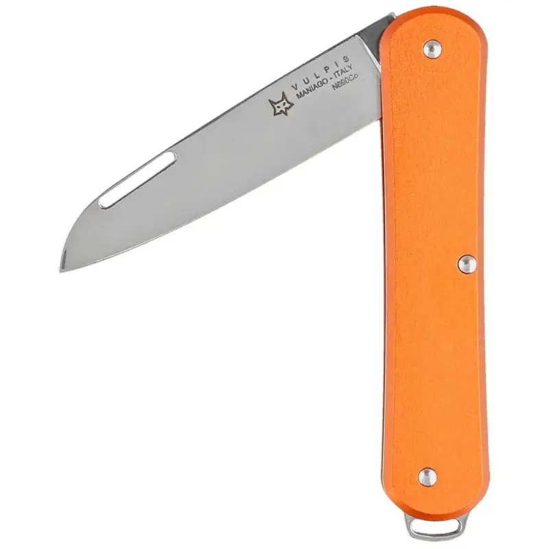 Wysoka jakość Scyzoryk Fox Vulpis Orange Aluminium, Polished N690 (FX-VP130 OR)