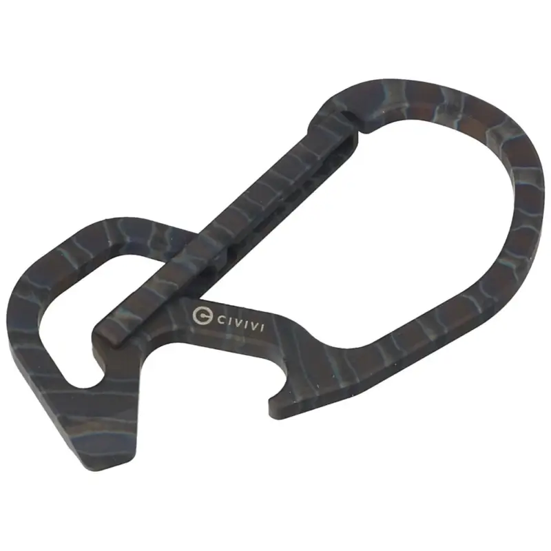 Karabińczyk CIVIVI Click Carabiner Keychain Multi-Tool, Flamed Titanium (CA-01B) Hit cenowy