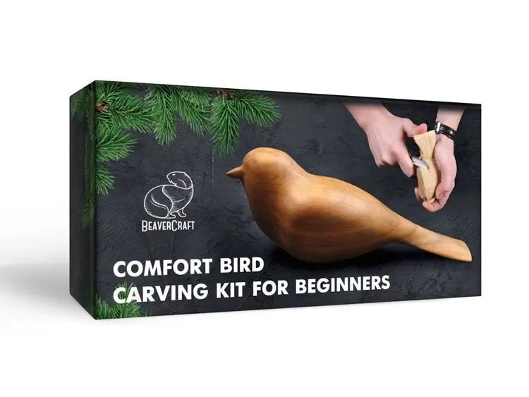 Obniżka ceny Zestaw startowy do rzeźbienia - BeaverCraft DIY01 - Comfort Bird Hobby Kit