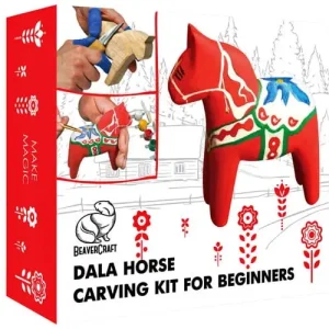 Kup online Zestaw startowy do rzeźbienia - BeaverCraft DIY02 - Dala Horse Hobby-Kit