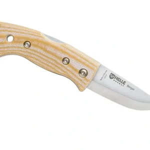 Darmowy zwrot Helle - Nóż składany Berget - Beige Canvas Micarta 12C27