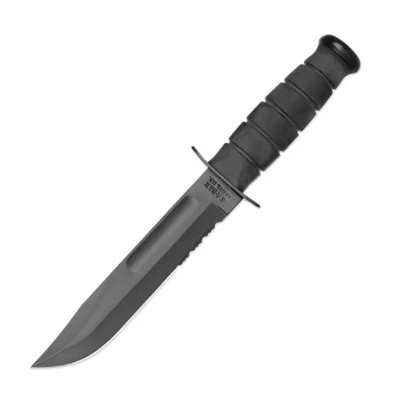 Ka-Bar 1214 - Nóż - Black Serrated z pochwą z tworzywa GFN Oferta czasowa