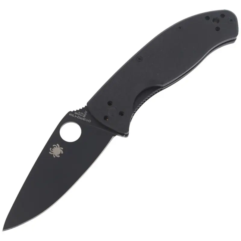 Hit sprzedaży Nóż składany Spyderco Tenacious G-10 Black / Black Blade Plain - C122GBBKP