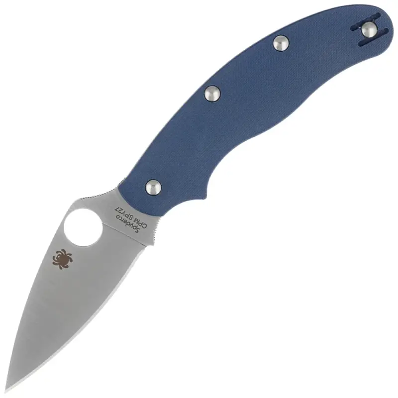 Nóż składany Spyderco UK Penknife Cobalt Blue G10, Satin CPM SPY27 by Sal Glesser (C94GPCBL) Nowy