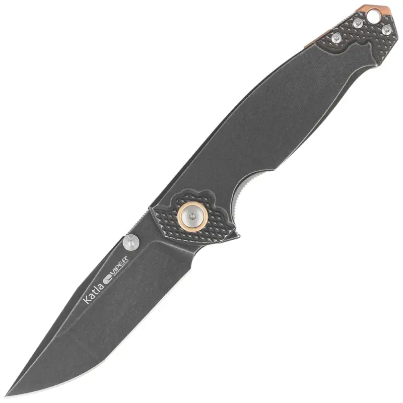 Dostępne od ręki Nóż składany Viper Katla Dark Titanium, Dark Stonewashed M390 by Jasper Voxnæs (V5984TI3D)