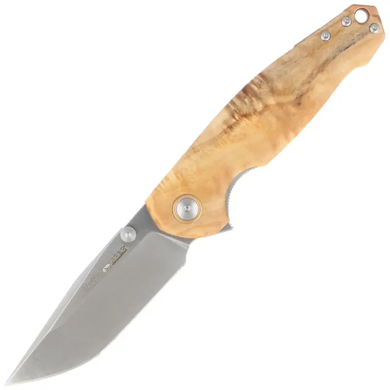 Super okazja Nóż składany Viper Katla Flammed Poplar Wood, Satin M390 by Jesper Voxnæs (V5985PI)