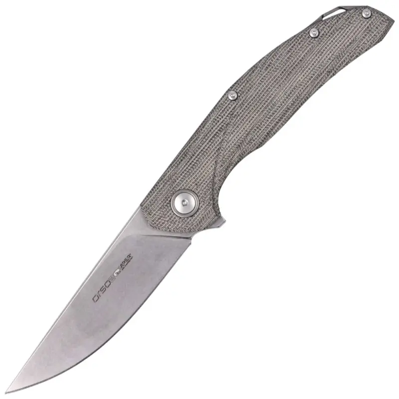 Nóż składany Viper Orso2 Green Canvas Micarta, Stonewashed by Jens Ansø (V5998CG) Bezpieczna płatność