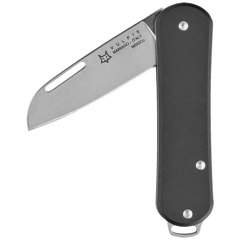 Scyzoryk Fox Vulpis Black Aluminium, Polished N690 (FX-VP108 BK) Ograniczona ilość