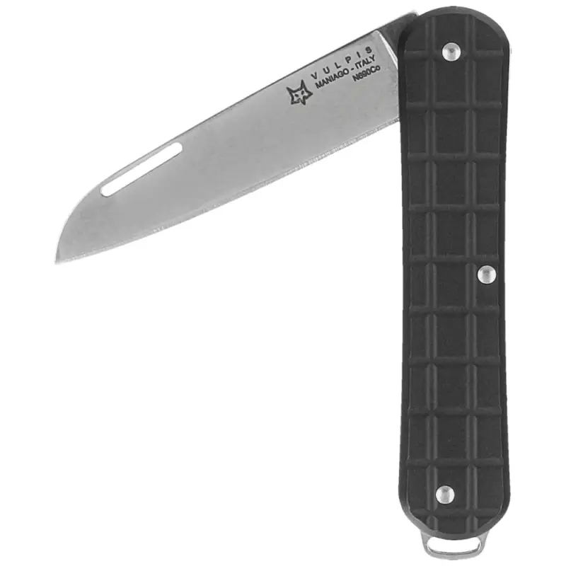 Ekspresowa dostawa Scyzoryk Fox Vulpis Black Aluminium, Polished N690Co (FX-VPGP130 BK)
