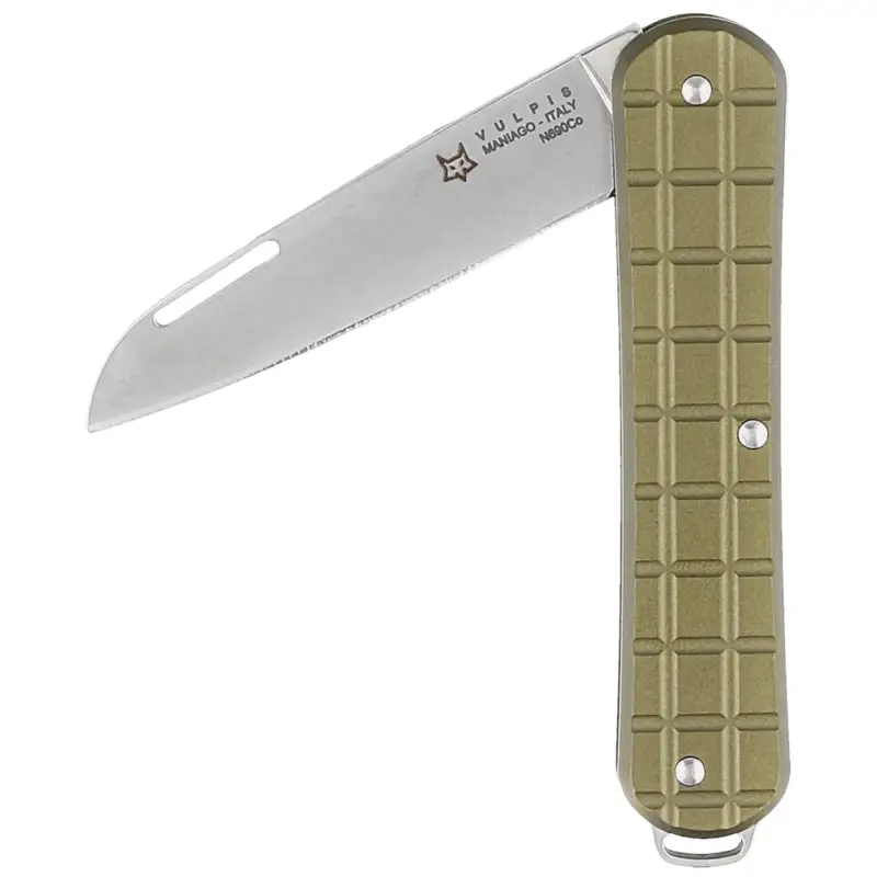 Kup teraz Scyzoryk Fox Vulpis Military Green Aluminium, Polished N690Co (FX-VPGP130 MG)