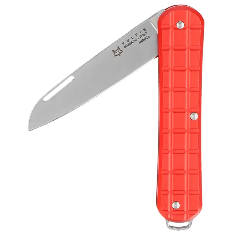 Premium Scyzoryk Fox Vulpis Red Aluminium, Polished N690Co (FX-VPGP130 RD)