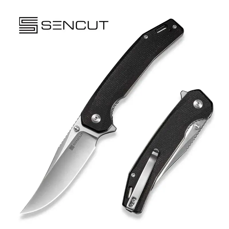 Szybka wysyłka Sencut - Nóż składany Vornix Black Canvas Micarta, Satin 9Cr18MoV (S25038-2)