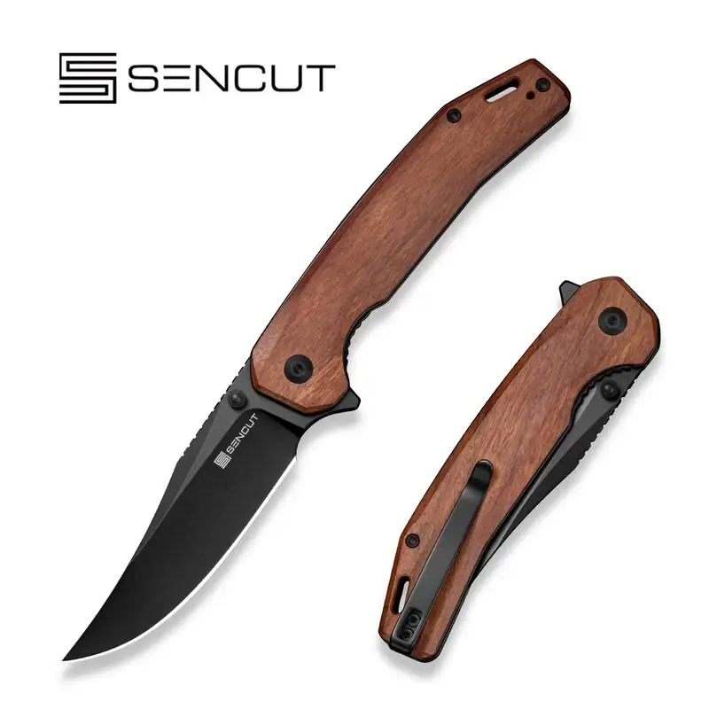 Sencut - Nóż składany Vornix Guibourtia Wood, Black 9Cr18MoV (S25038-3) Ekspresowa dostawa