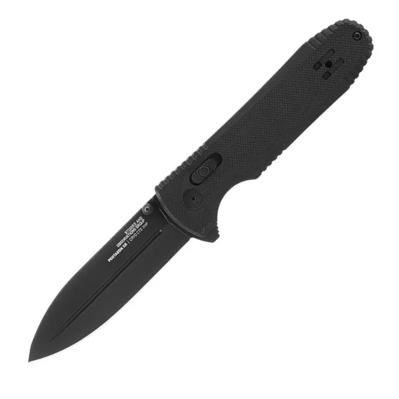 Wysoka jakość SOG - Nóż taktyczny EDC Pentagon XR - Czarny - 12-61-01-57