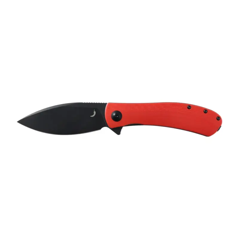 Nowość Trollsky Knives - Nóż Składany Mandu XL MT021-XL Liner Lock Black 14C28N Red G10