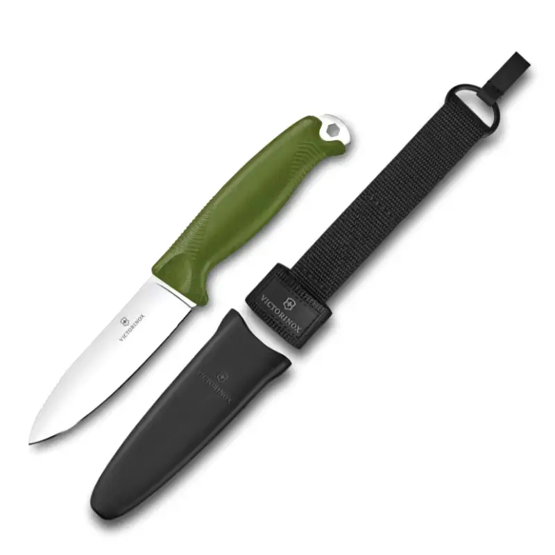 Tylko dziś Victorinox - Nóż outdoorowy Venture - Sandvik 14C28N - Zielony - 3.0902.4