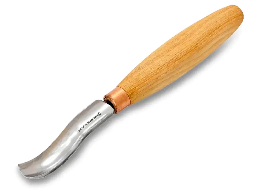 Dłuto wygięte do rzeźbienia kuksy - BeaverCraft K8a/14 - Compact Short bent Gouge. Sweep №8 Kup online