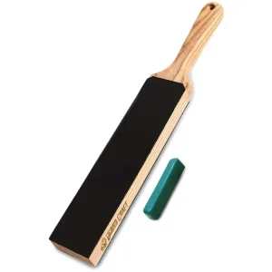 Premium Dwustronny pas skórzany do ostrzenia Strop - z pastą - BeaverCraft LS6P1