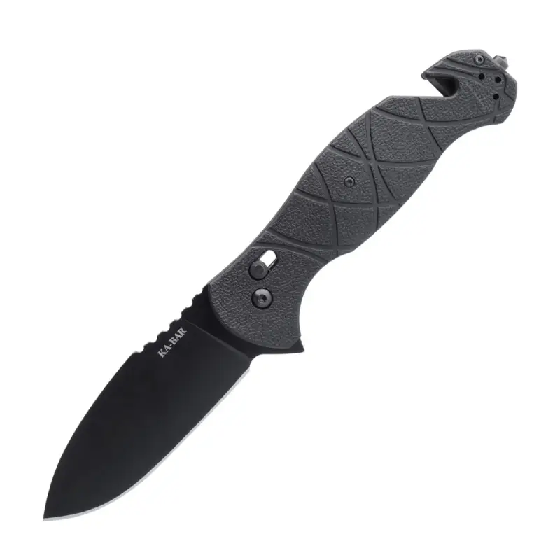 Hit cenowy Ka-Bar - Nóż składany ratowniczy Coytu Folder 3,5" - AUS 8A - Czarny - 3085