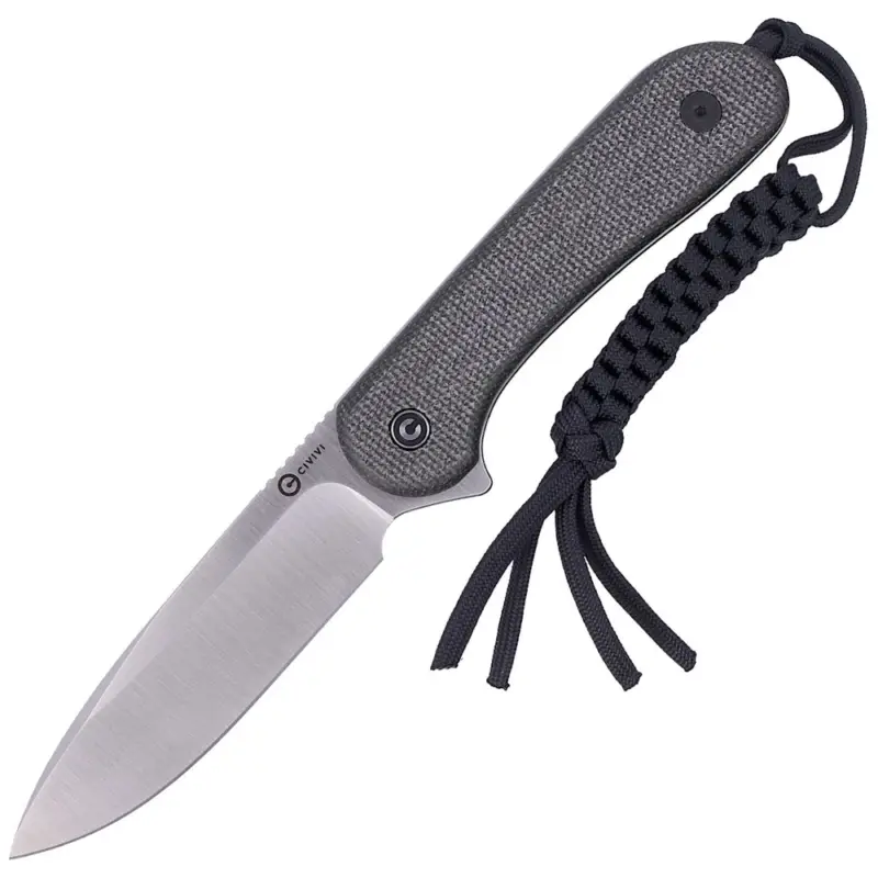 Taniej Nóż CIVIVI Fixed Elementum Dark Green Micarta, Satin D2 (C2105B)