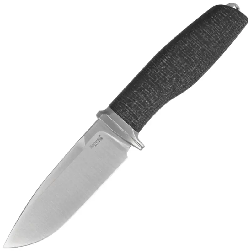 Bestseller Nóż LionSteel Acha Black Burlap Micarta, Satin Niolox by Molletta (AH BLB)