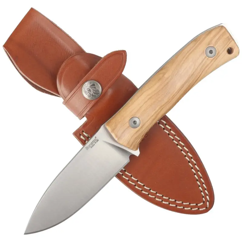 Łatwy zwrot Nóż LionSteel Bushcraft Olive Wood, Satin M390 by Molletta (M4 UL)