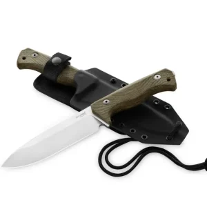 Zamów dziś Nóż LionSteel T6 Green Micarta, Satin CPM 3V by Molletta (T6 3V CVG)