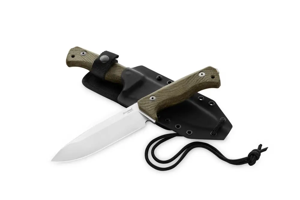 Zamów dziś Nóż LionSteel T6 Green Micarta, Satin CPM 3V by Molletta (T6 3V CVG)