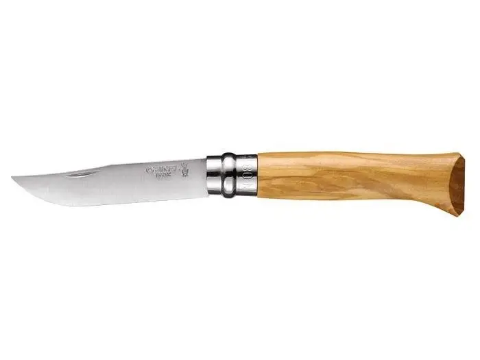 Popularny Nóż Opinel 8 Inox Lux Oliwka