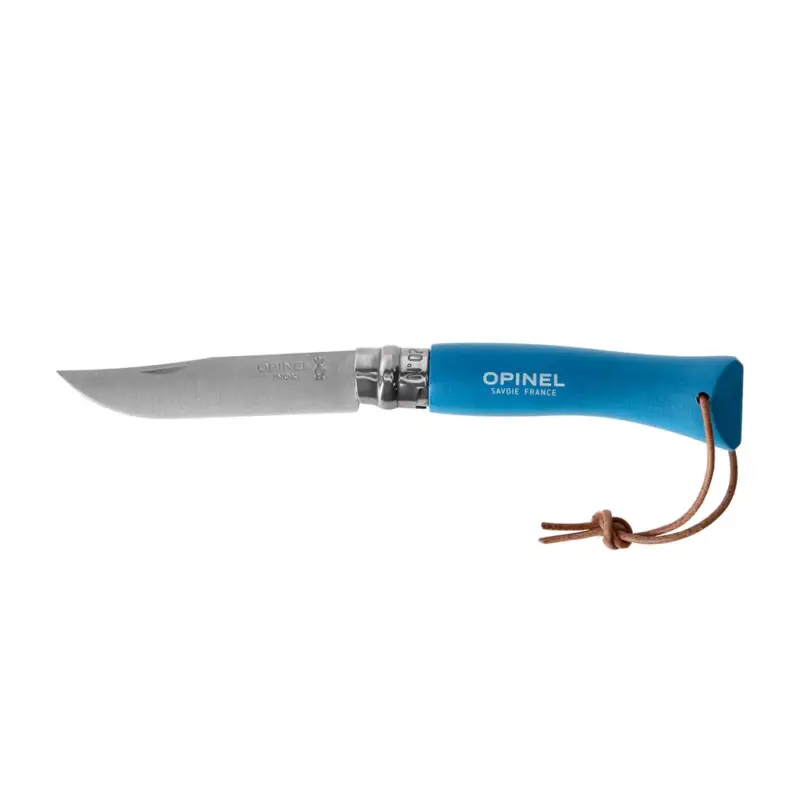 Szybka dostawa Nóż Opinel Colorama 07 inox grab niebieski z rzemieniem