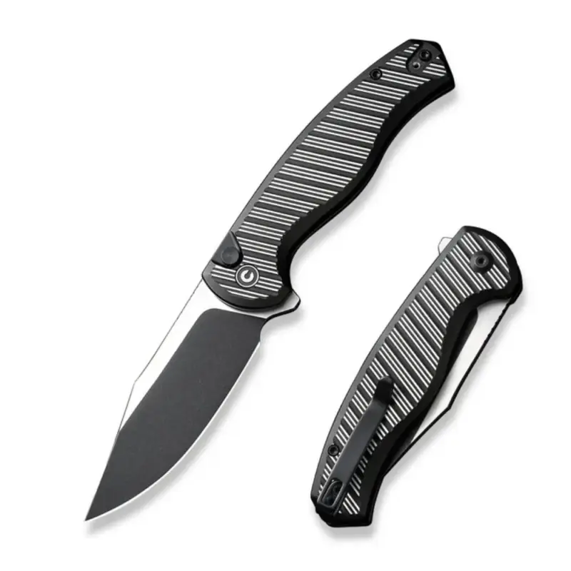 Nóż składany Civivi Stormhowl Black Aluminum, Black Stonewashed/Satin Nitro-V (C23040B-1) Hit cenowy
