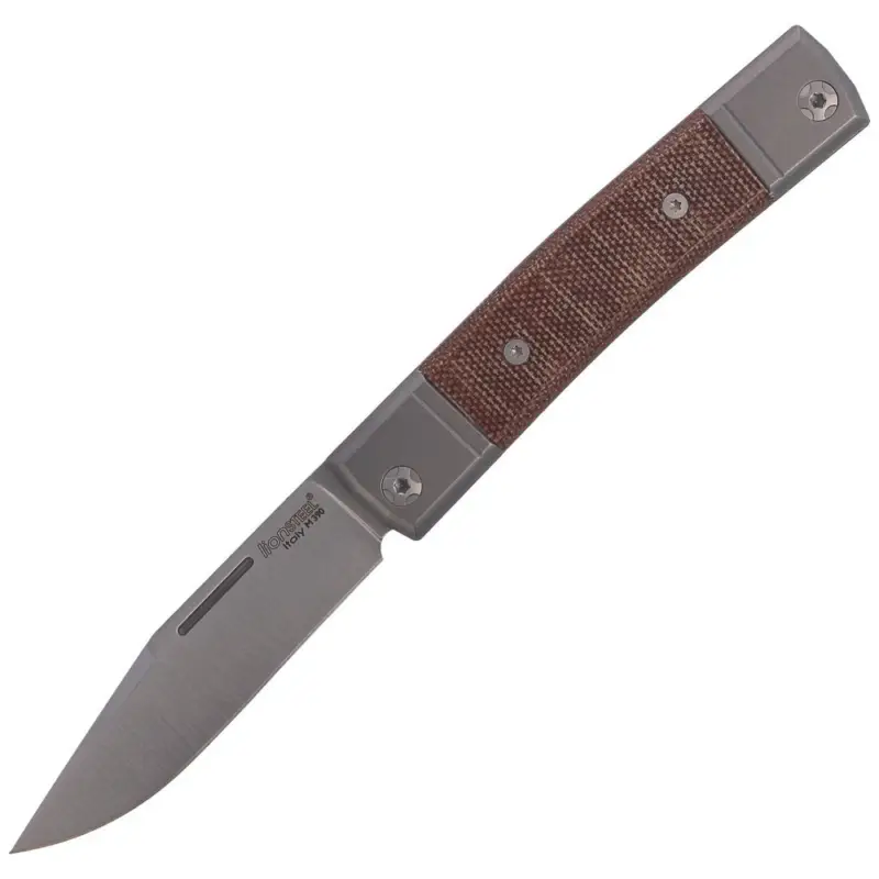 Nóż składany LionSteel bestMAN Natural Canvas Micarta, Clip Blade (BM1 CVN) Wybór klientów