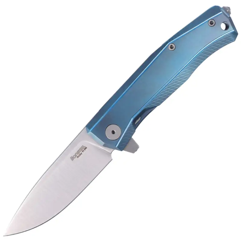 Niska cena Nóż składany LionSteel Myto, Blue Titanium, Satin M390 by Molletta (MT01 BL)